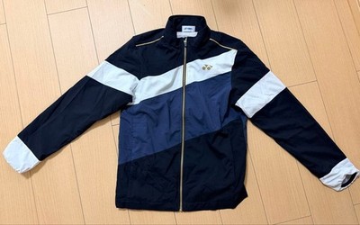 Yonex Uni-Lined Wind Warmer Shirt Navy White S Size Women Rare Sport Model JPN L