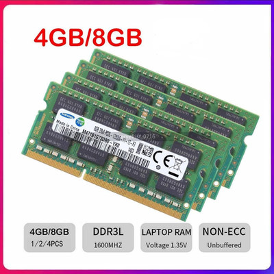 DDR3L-1600 MHz/PC3L-12800S 204Pin SO-DIMM For Laptop Memory 4GB 8GB 16GB Lot