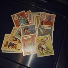 VTG 1970S WONDERBREAD WALT DISNEY CHARACTER STICKERS MICKEY PRINCESS MOVIE