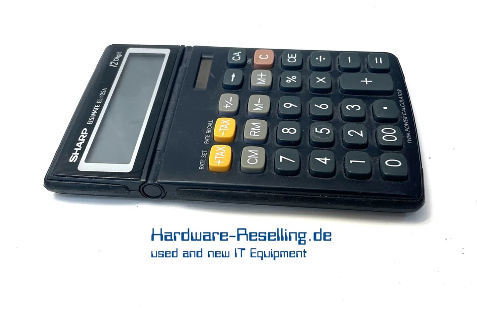 Calculadora SHARP EL-125A Twin Power Negra 12 Dígitos - Imagen 2 de 4