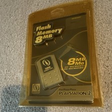 InterAct 8MB Flash Memory Card Gray for Sony PlayStation 2 Console NEW SEALED