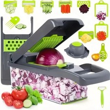 14/16 in 1 Vegetable Chopper Slicer Dicer Food Cutter Kitchen Tool Handle