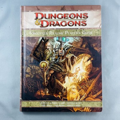 D&D 4e Forgotten Realms Player's Guide RPG Book Wizards of the Coast HC EX/NM