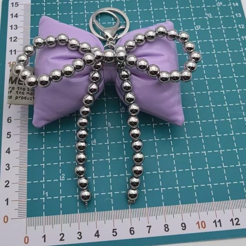 Sweet Beaded Pendant Keychain Bag Accessories Bag Hanging Pendant Gifts - Photo 2 sur 11