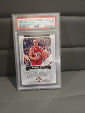 2009 Upper Deck Stephen Curry #TT-SC ROOKIE RC PSA 9 Graded Card NBA 09. rookie card picture