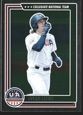 Dylan Crews 2022 Panini Stars & Stripes USA Baseball #6 Longevity (Retail Base)