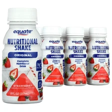 Strawberry Nutritional Shake 8oz Bottles 6 Pack Protein Drink Meal Supplement