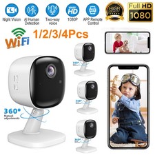 4X Wifi Security Camera Smart Indoor Pet Baby Cam 2 Way Audio 1080P Night Vision