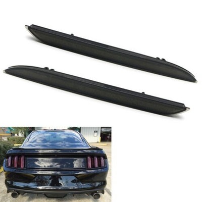 Transform Your Mustang's Look with Black Smoked Lens Reflectors 2015 2017