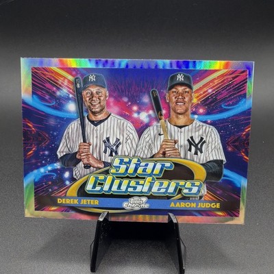 2025 Topps Chrome Cosmic Star Clusters Derek Jeter / Aaron Judge #DSC-1 Yankees