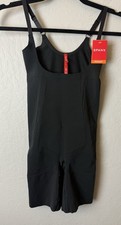 NWT Spanx OnCore Open-Bust Mid-Thigh Bodysuit Size Small Very Black