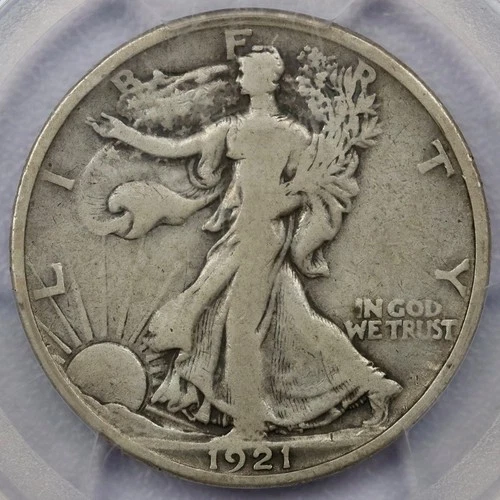 1921 50c Walking Liberty Half Dollar - PCGS VG 10