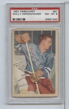 1953 Parkhurst Wally Hergesheimer #67 PSA 8