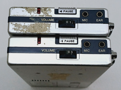 2X Olympus Pearlcorder X-01 Microcassette Recorder - Parts only