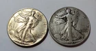 walking liberty half dollar lot of 2