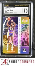 2019 DONRUSS OPTIC WINNER STAYS HOLO PRIZM #1 MAGIC JOHNSON LAKERS HOF CSG 10