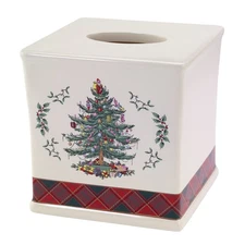 - Tissue Cover, Resin Bathroom , Holiday Bathroom Decor (Christmas Tree Tarta...