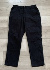 Old Navy OG Chino Large Black High Rise Women Pants Elastic Back