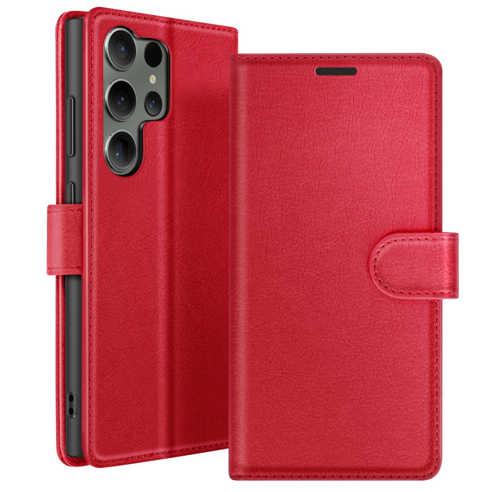 Protection Galaxy S23 Ultra rouge Zanaé pour visionnage mains libres