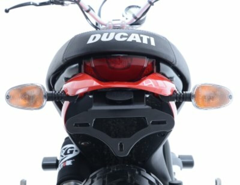 Support de plaque noir R&G Racing pour Ducati Scrambler Icon