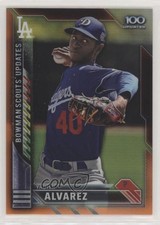 2016 Bowman Chrome Orange Refractor 19/25 Yadier Alvarez #BSU-YA 0c6