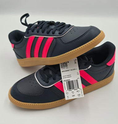 adidas Breaknet Sleek J Aurora Ink Lucid Pink Gum JQ3053 Youth 6Y Women s 7.5 Ne
