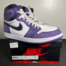 Jordan 1 Retro High Court Purple White 555088-500 Size 11