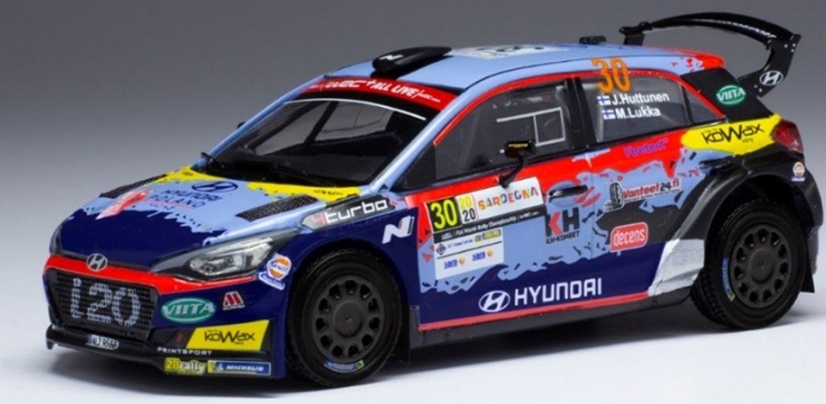 IXOMODELS HYUNDAI i20 R5 #30 Rallye de Sardaigne 2020 1/41 Huttunen