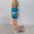 New Listing1962 Ideal Tammy Doll BS-12 Platinum Blonde Blue Jumper & Book 12"