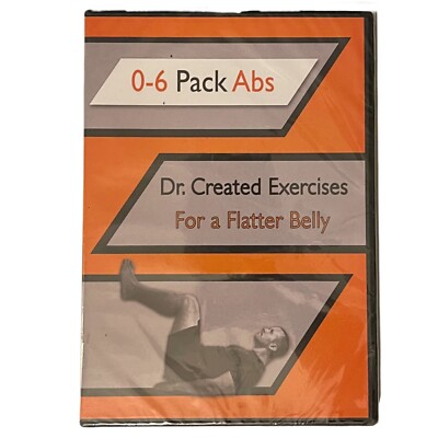 0-6 Pack Abs Dr. Created Exercises For A Flatter Belly DVD Workout Sealed Video
