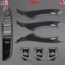 Carbon Fiber Car Interior Door Handle Trim Panel for BMW 5’’ 520i 528i 535i 535d
