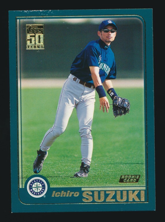 ICHIRO SUZUKI 2001 TOPPS 50TH ANNIVERSARY ROOKIE CARD RC #726