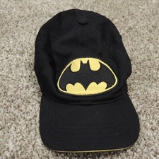 Batman Toddler Size Hat Cap Black Yellow DC Comics One Size