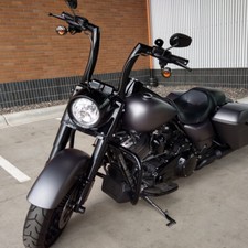 12" Rise 2'' Ape Hanger Bar Handlebar Fit For Harley Road King Softail Sportster