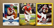 Mark Andrews Rookie 2018 Score Draft, Leaf Draft & All-American Yellow. RC