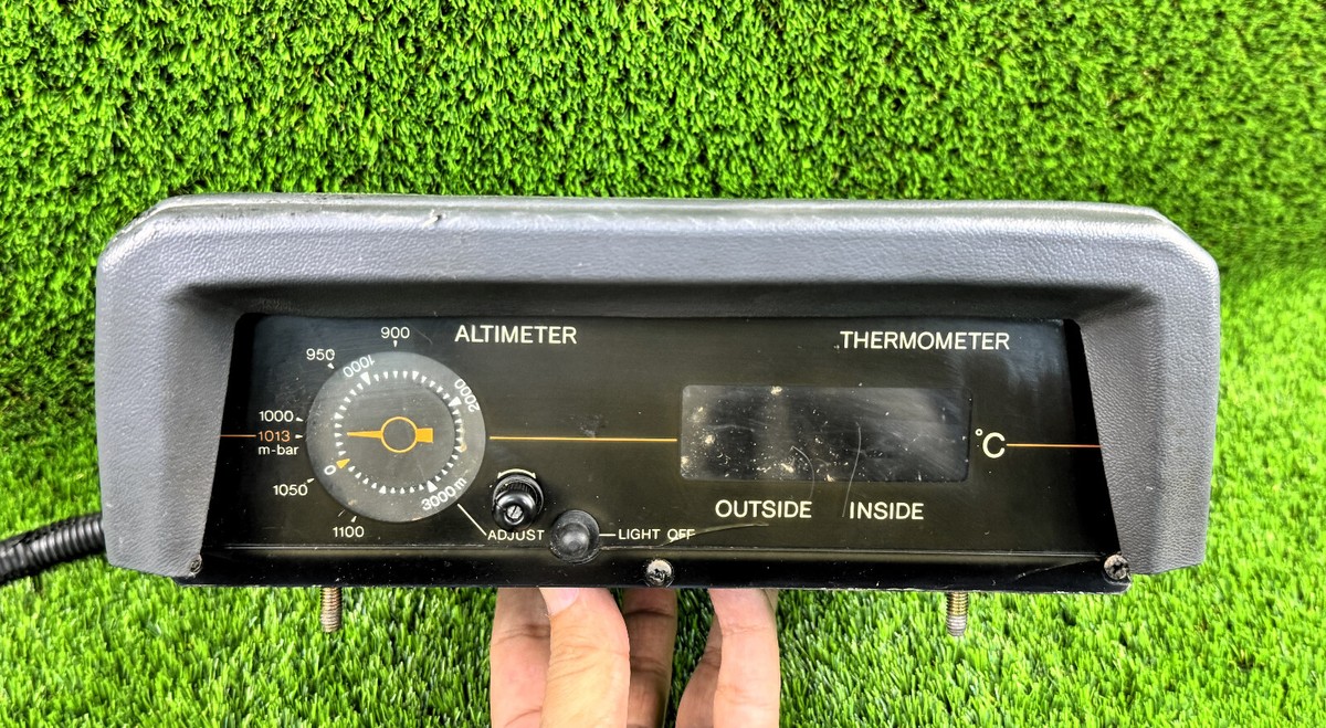Toyota Landcruiser FJ70 Series Altimeter with Thermometer Oem Rare