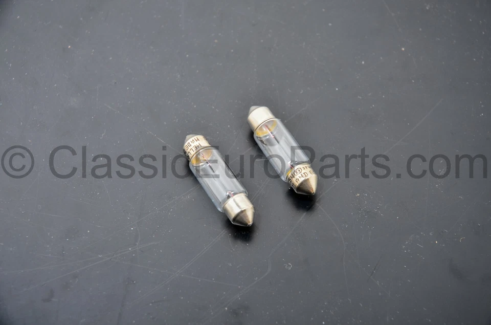 Euro rear chrome bumper license number plate light set for BMW E6 E9 E10 2000CS - Изображение 4 из 4