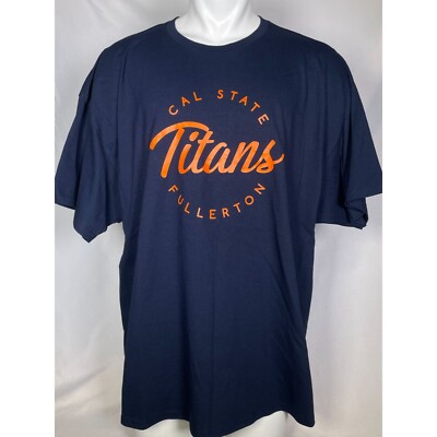 Cal State University Fullerton Titans CSUF Blue Venley T-Shirt Men's 3XL 
