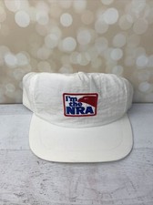 Vintage I’m The NRA Snapback Hat Cap Embroidered White Made In The USA One Size