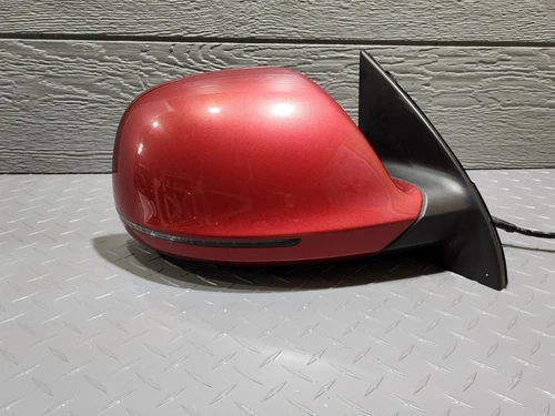 AUDI Q7 2007-09 RED RIGHT SIDE VIEW MIRROR oem  # 4L1 857 410 E
