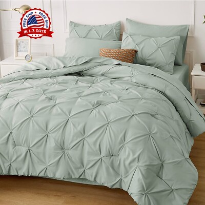 Juego De Funda Edredon Piezas Para Queen Size Ropa Cama