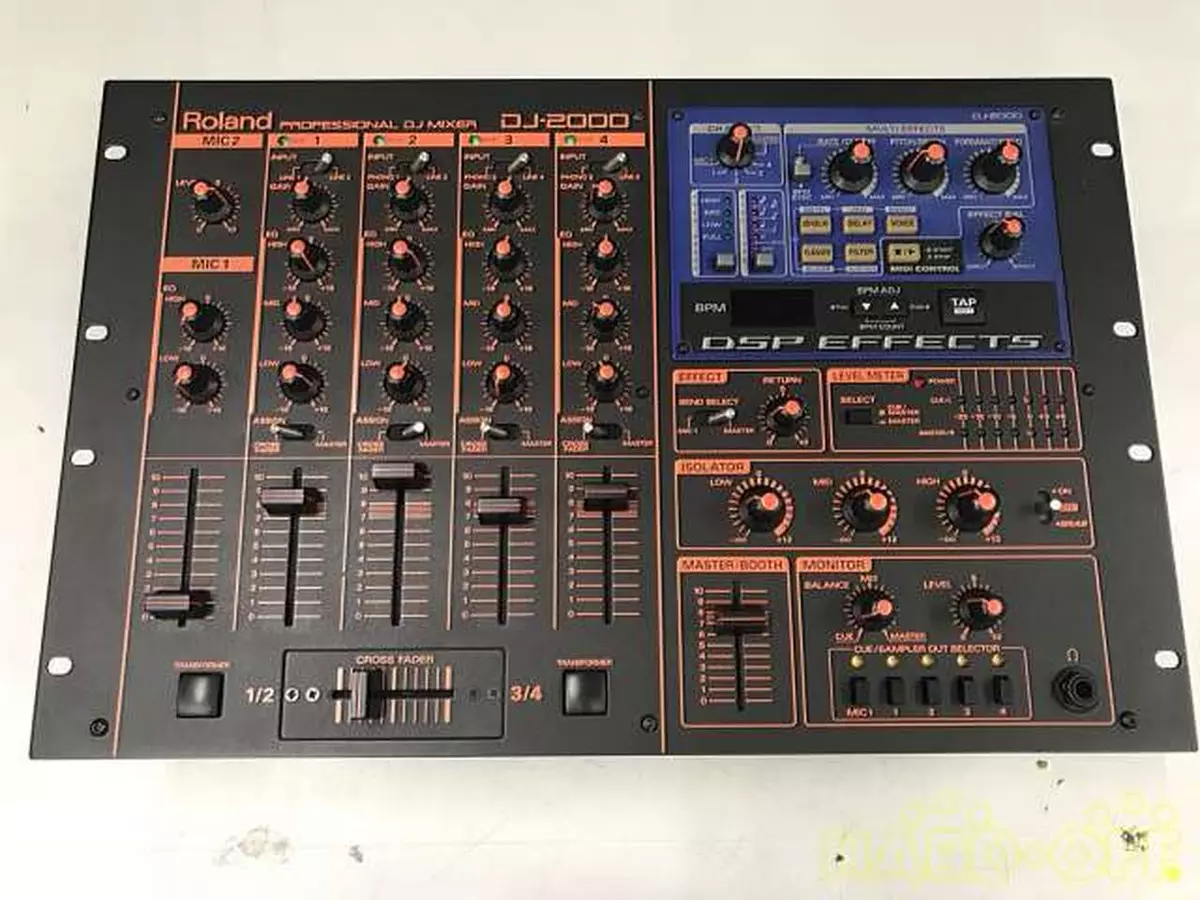 Roland DJ-2000 Professional DJ Mixer 4 channel Mixing Used From Japan Free  Ship