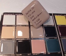 1 pc. Medium Brown - Doe: V Cap Corner Ceramic Trim Tile Counter Edging, Daltile