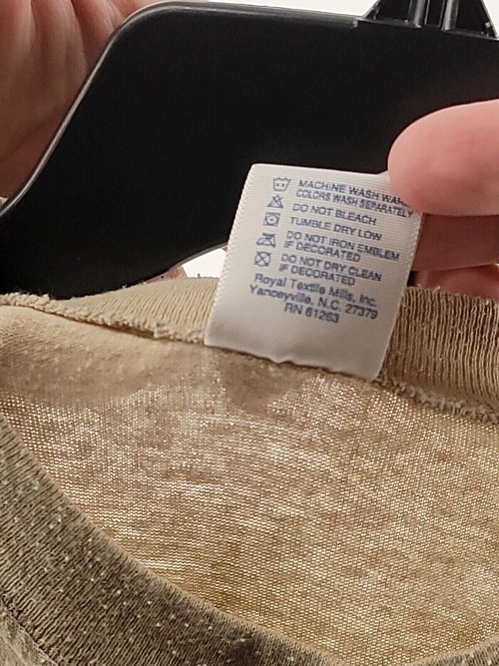 Camiseta deportiva Duke para hombre manga corta M beige gráfica Hellraiser imperfecta Foto 4 de 4