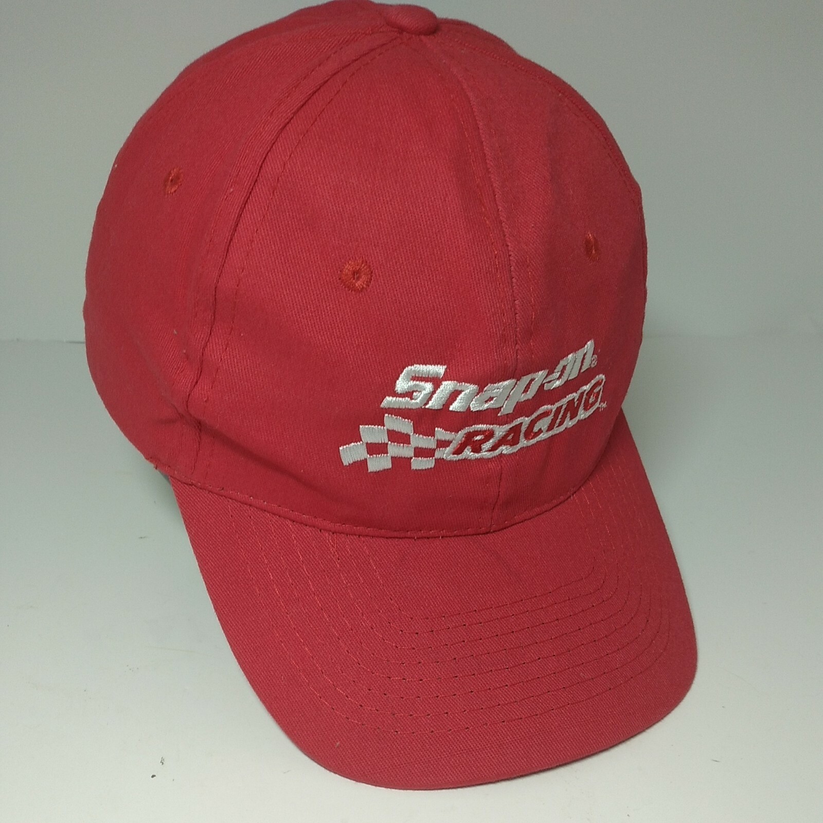 Snap On Racing Hat red Adult size adjustable Gem