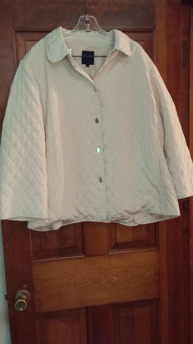 Quilted Jacket Hilary Tan Houndstooth Jacket Hilary Radley Women's