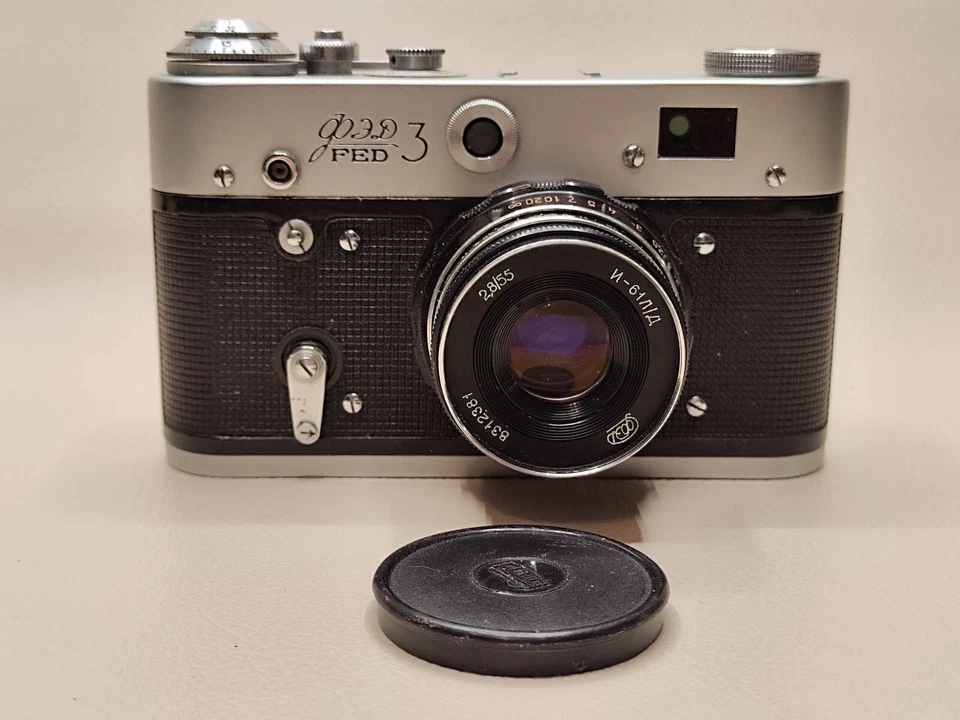 1964 Film Camera 35mm Tested FED 3 Industar-61 2.8/52 Rare Vintage Leica 3 Copy - Image 2 of 4