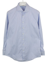 Suitsupply Slim Shirt Men's LARGE Button Placket