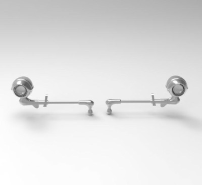 1:25 3d Printed GM ''Trailmaster'' Spotlights.  Driver and Passenger Side w/lenses