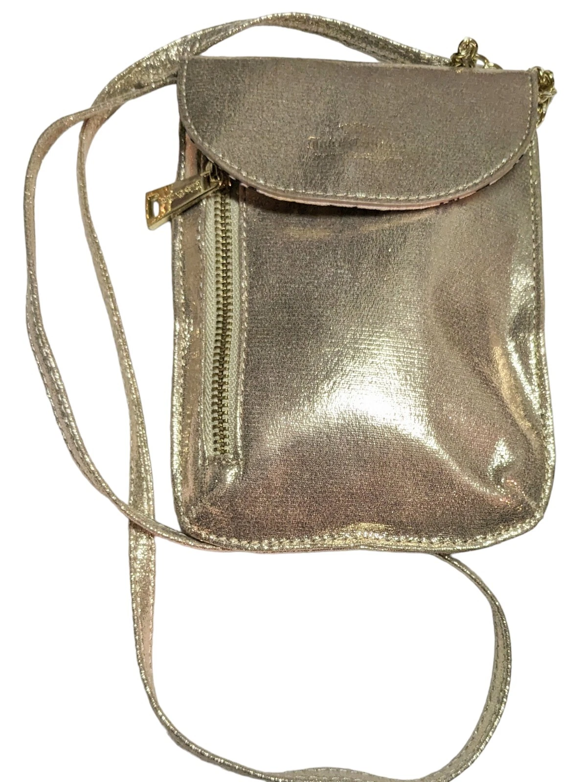 JUICY COUTURE Mini Borsa a Croce Oro Celine